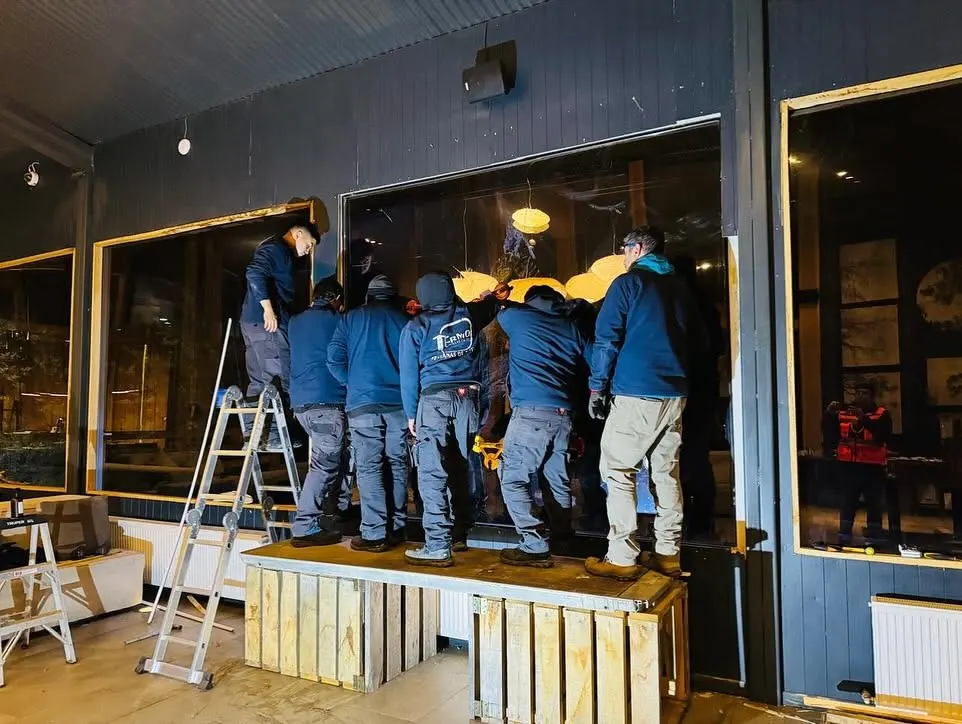 PVC window installation by the Termoaustral team